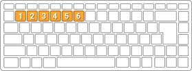 Teclas Fireworks game